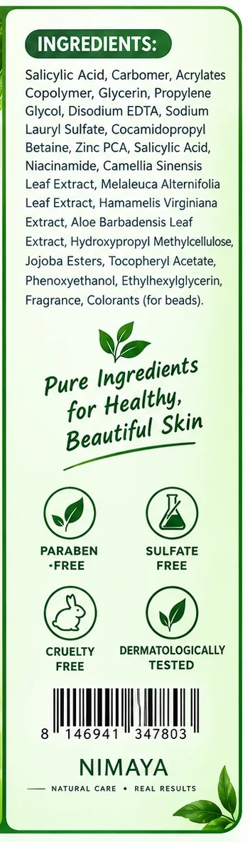Label panel with the full ingredient list